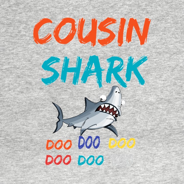 Shirt Cousin Shark doo doo doo by rami99